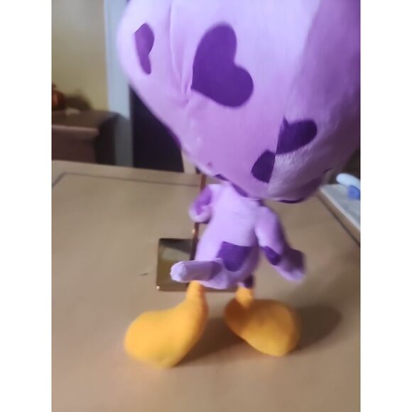 Warner Bros Looney Tunes Purple Heart Print Purple Tweety Bird Plush 14” - Picture 3 of 6